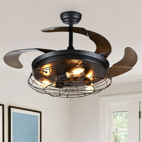 Ceiling light with retractable fan - Lighting. Some retractable ceiling fans come attached with a light fixture. The integrated lighting fixtures can be beneficial if you want to use the fan’s light bulbs as a primary light source in the room. However, keep in mind that the fanlight will add to the overall cost of the fan. 8. Blades